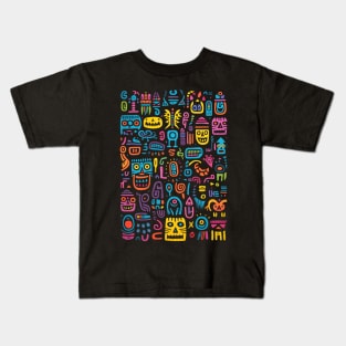 Mexican Funny Pattern Kids T-Shirt